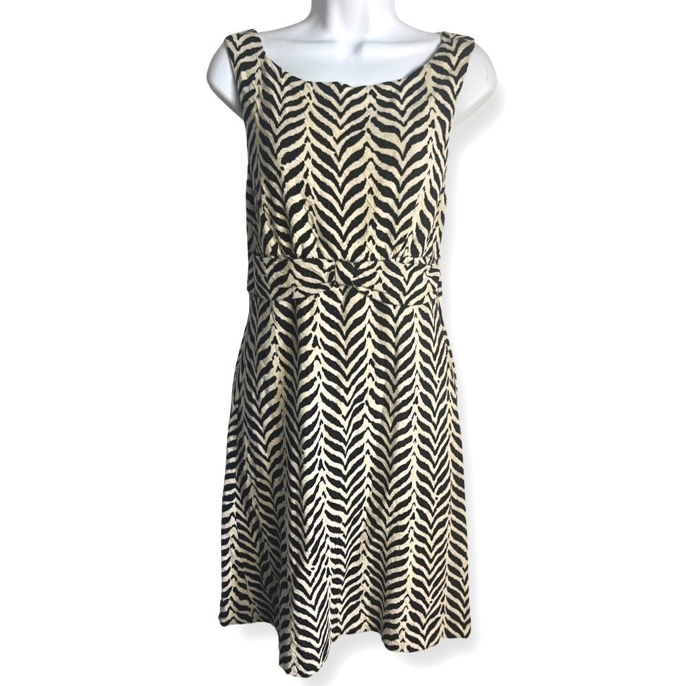DVF Diane von Furstenberg Boyd Sleeveless Jacquard Dress Size 4 - Picture 6 of 10
